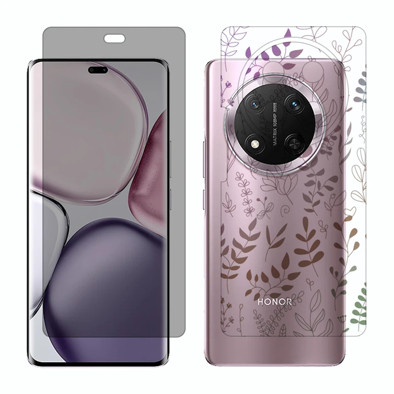 محافظ صفحه نمایش حریم شخصی گلس مدل Together مناسب برای گوشی موبایل آنر X9c به همراه برچسب پوششی