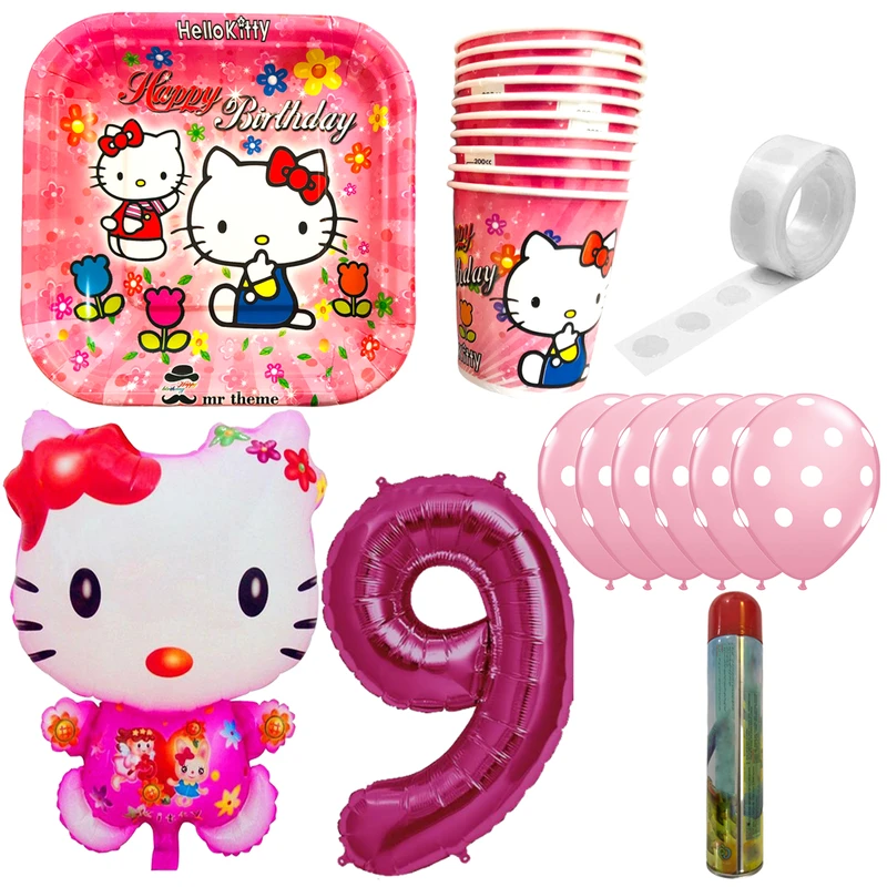 مجموعه 30 عددی تم تولد مسترتم طرح کیتی پلاس کد 9