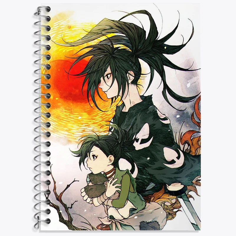 دفتر لغت 50 برگ خندالو طرح هیاکیمارو و دورورو انیمه دورورو کد 33624