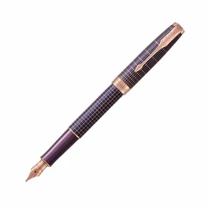 خودنویس پارکر مدل Sonnet Purple Matrix Chiselled PGT
