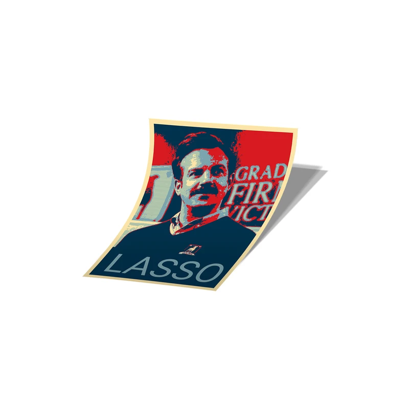 استیکر تزئینی موبایل و تبلت لولو مدل LASSO سریال تد لسو Ted Lasso کد 716 