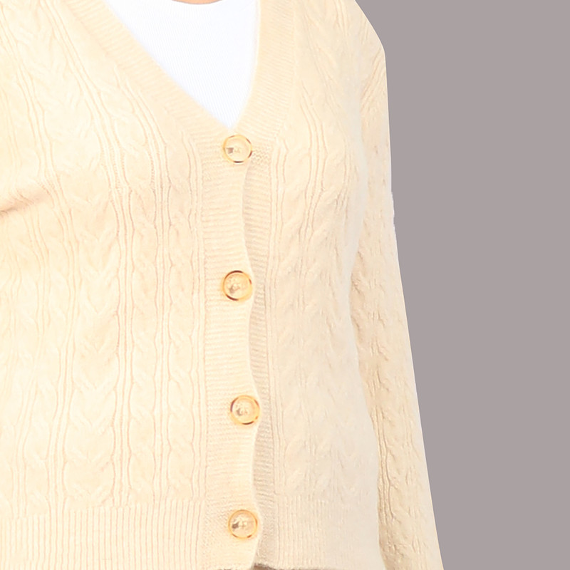 ژاکت زنانه ناریان مدل گره ای بافت 2030430