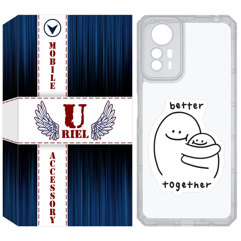 کاور یوریل مدل Clear کد 90 طرح Together مناسب برای گوشی موبایل شیائومی Redmi Note 12S