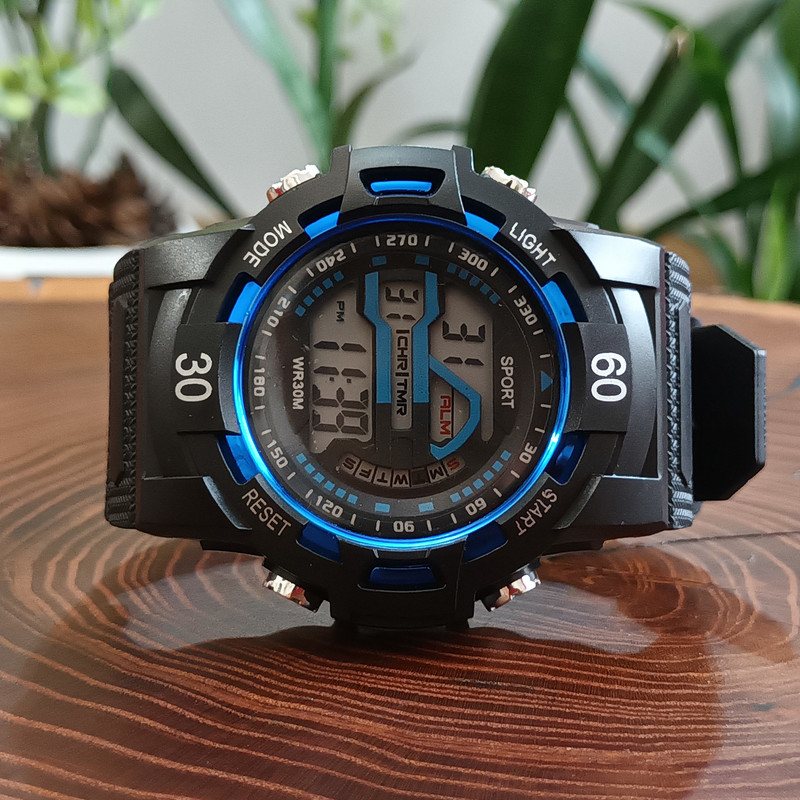 ساعت مچی دیجیتال مردانه مدل اسپرت ضد آب کامپیوتری کد B