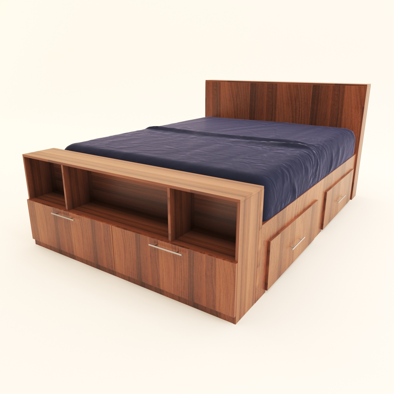 تخت خواب دو نفره مدل FH296 سایز 166x245 سانتی متر