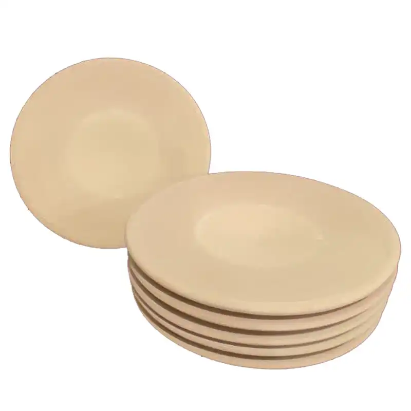 بشقاب سفالی خام کد a25 بسته 6 عددی