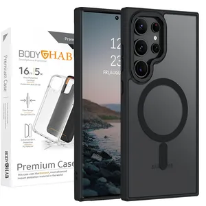 کاور بادی قاب مدل مگ سیف مات طرح Magsafe مناسب برای گوشی موبایل سامسونگ Galaxy S25 Ultra