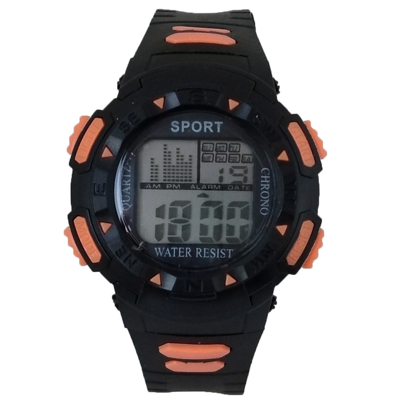 ساعت مچی دیجیتال مدل ضدآب اسپرت تاریخ شمار چراغ هفت کد 425