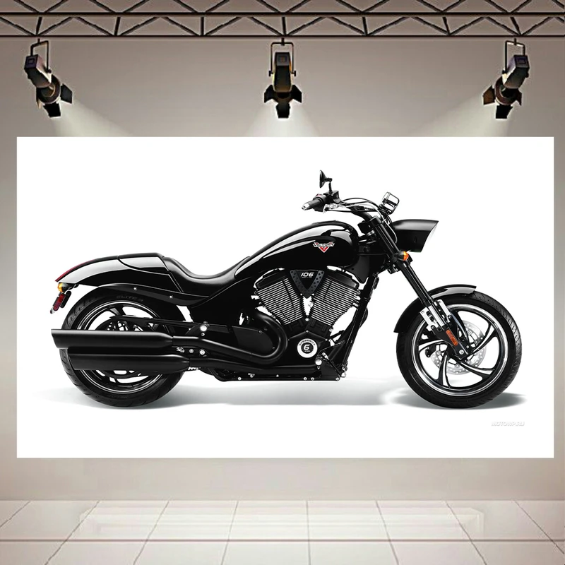 پوستر طرح موتور مدل Victory Hammer 8-Ball کد AR21090
