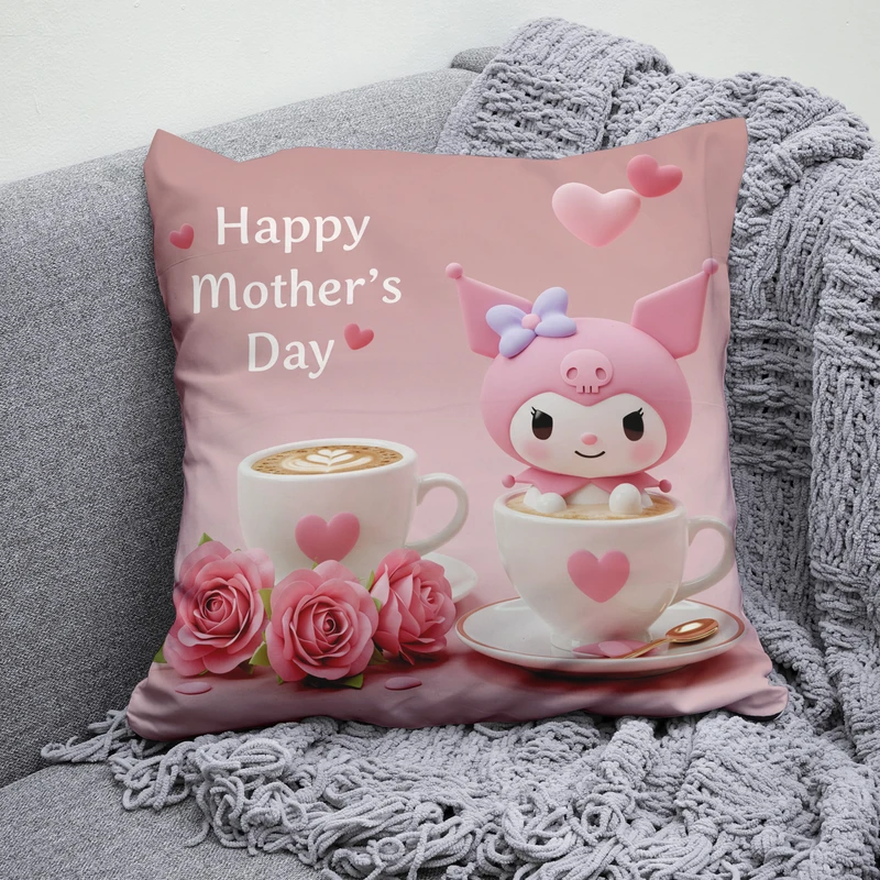 کوسن پاد آفرین مدل کرومی طرح روز مادر مبارک کد  B1414