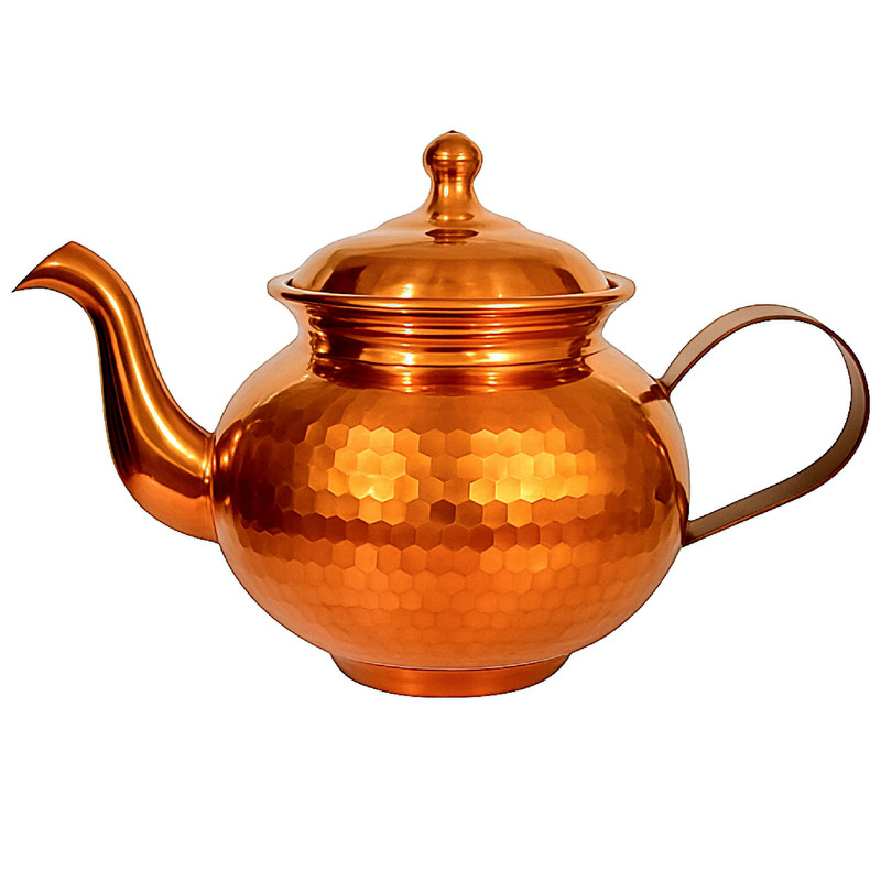 قوری مسی مدل نگین