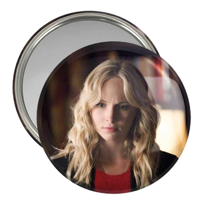 آینه جیبی خندالو مدل کارولاین فوربز خاطرات یک خون آشام The Vampire Diaries  کد 20255