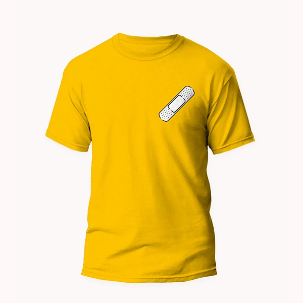 تی شرت آستین کوتاه مردانه مدل فانتزی چسب زخم کد mo014