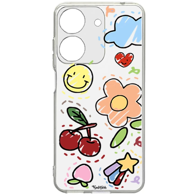 کاور طرح Funny Sticker مناسب برای گوشی موبایل شیائومی Redmi 13C