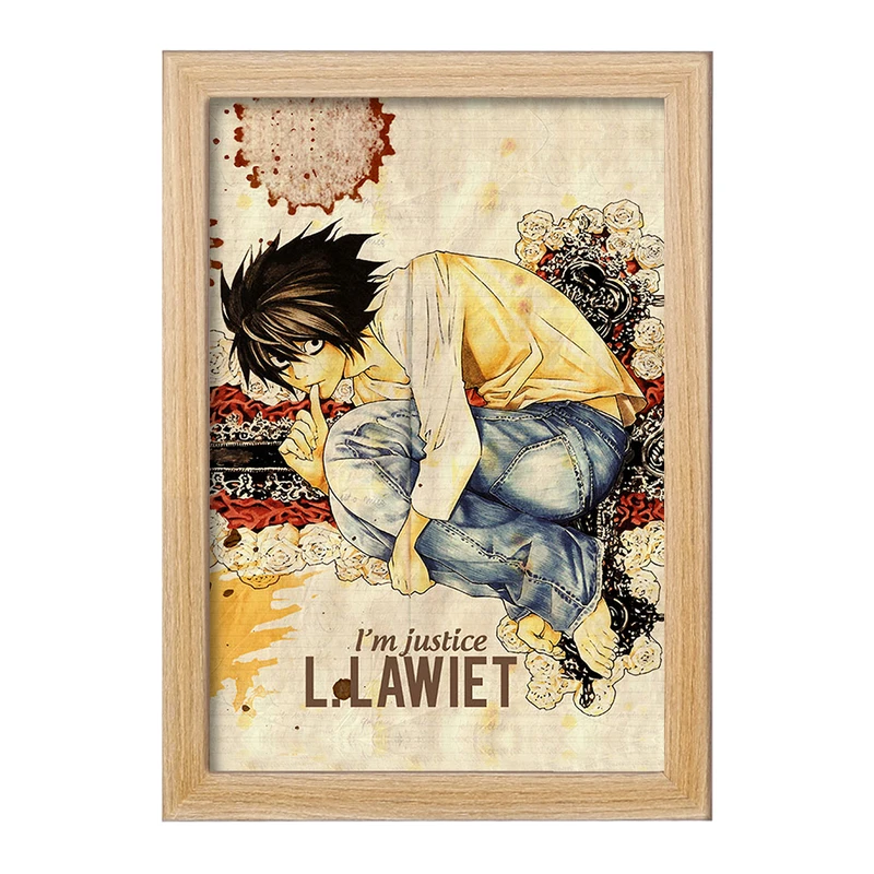 تابلو خندالو مدل ال لاولیت انیمه دفترچه مرگ Death Note  کد 11298