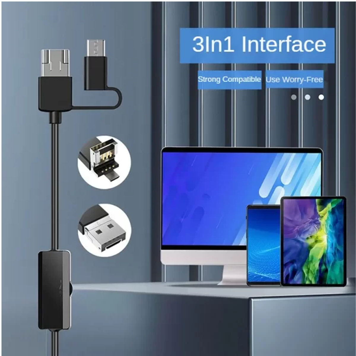 دوربین شلنگی مدل ضدآب 20Meters 2Lenses HD