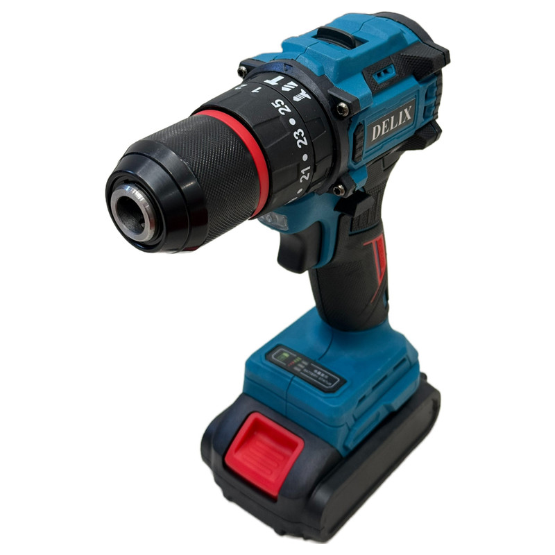 دریل پیچ گوشتی شارژی چکشی 13 میلیمتری 128 ولت دلیکس کد ABI128V