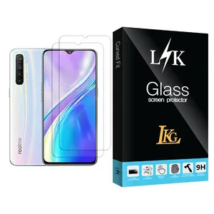 LKG LK Glass MIX002 Screen Protector For Realme XT Pack Of 2
