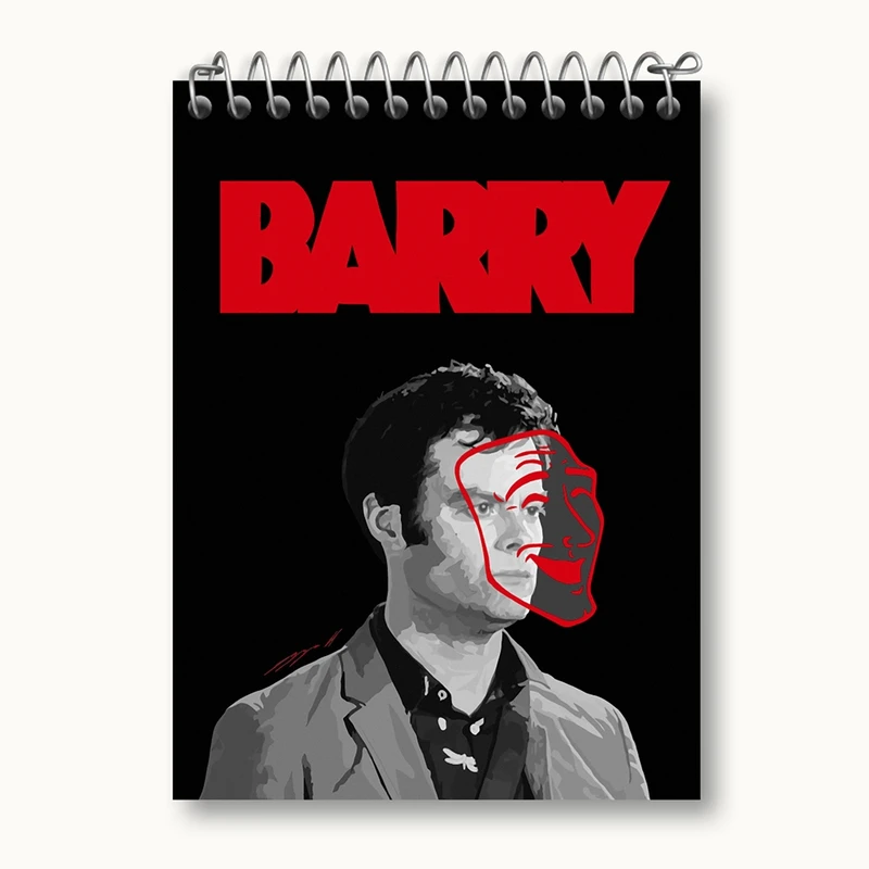 دفتر یادداشت 50 برگ خندالو مدل سریال بری Barry کد 29803