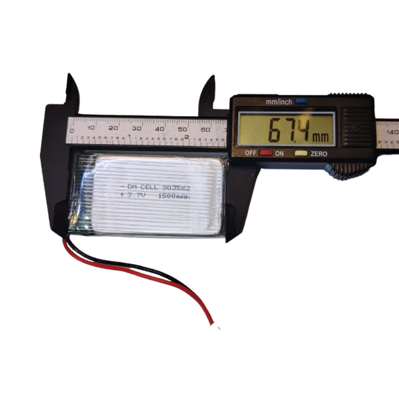 باتری لیتیومی دی ام سل مدل DM-HP-903562 ظرفیت 1500 میلی آمپر ساعت