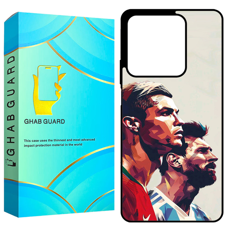 کاور قاب گارد طرح رونالدو و مسی مدل GCHPN134 مناسب برای گوشی موبایل شیائومی Redmi Note 13 4G