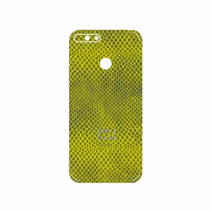 برچسب پوششی ماهوت مدل Yellow Snake Skin مناسب برای گوشی موبایل هوآوی Y6 2018