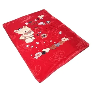 پتو کودک مدل خرس ماهیگیر سایز 120x100 سانتی متر