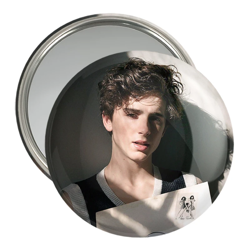 آینه جیبی خندالو مدل تیموتی شالامی Timothée Chalamet  کد 19282