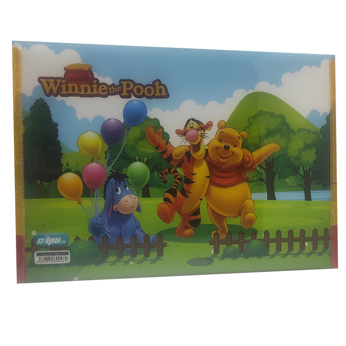پوشه دکمه دار کلیپس طرح winnie the pooh