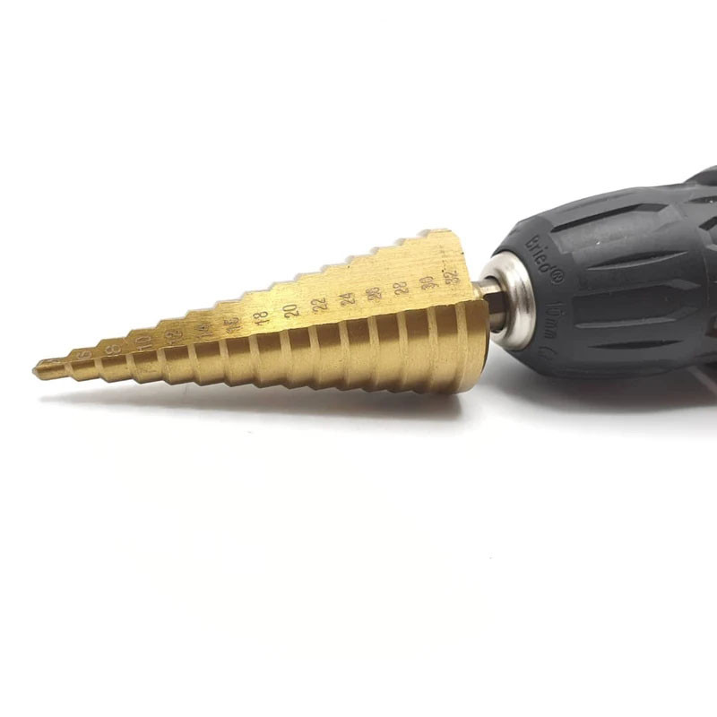 مته کاجی و مخروطی پلکانی فیدار مدل HSS-X3 مجموعه 3 عددی