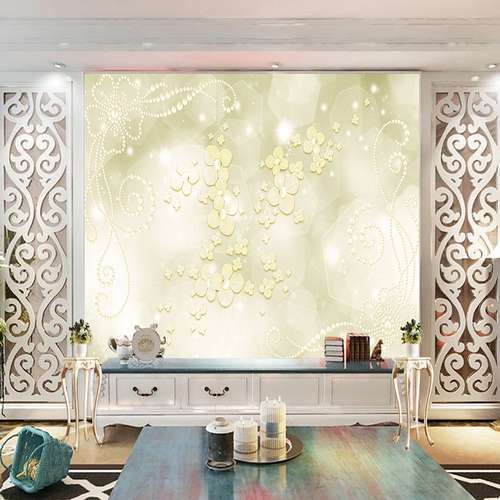 پوستر دیواری سه بعدی مدل گل برجسته زمینه هندسی کد DVRF1111