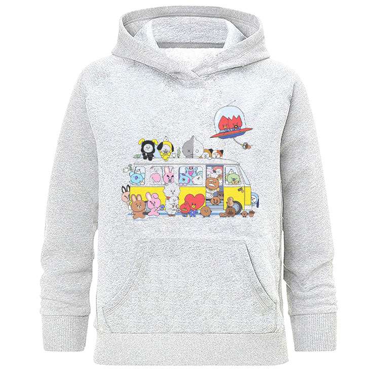 هودی زنانه طرح بی تی اس مدل H628