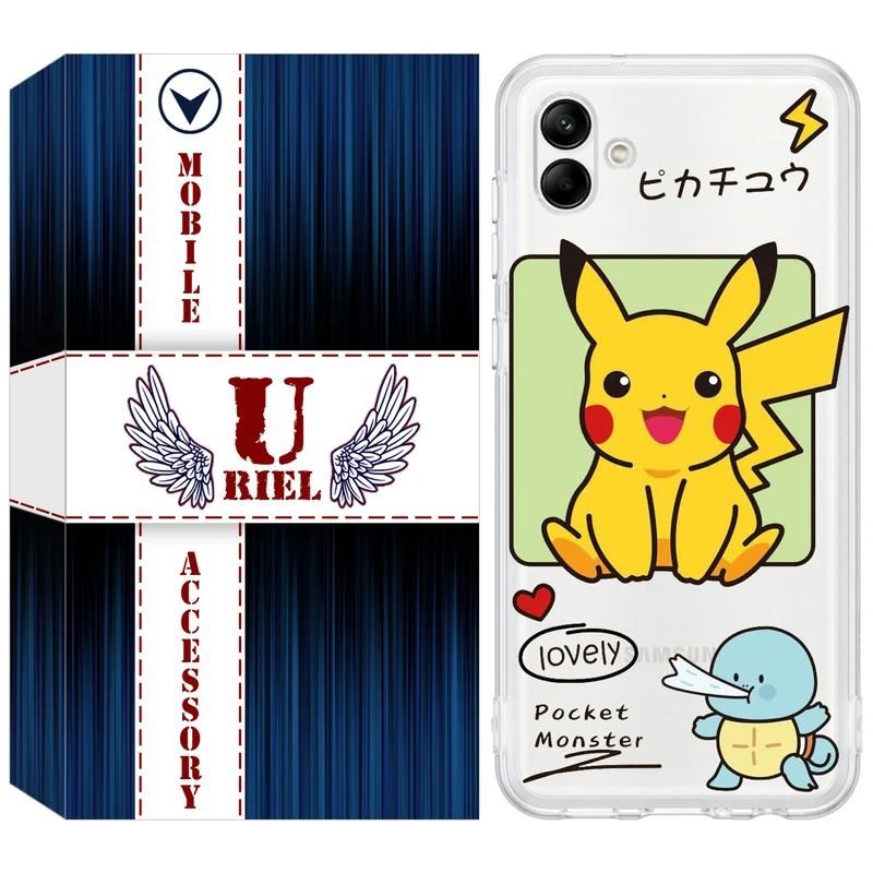 کاور یوریل مدل Clear کد 28 طرح پوکمون مناسب برای گوشی موبایل سامسونگ Galaxy A04e