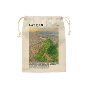 کیسه نان و سبزی ترمه طراحان ایده مدل شیطان کوه لاریجان کد map0837 - S سایز 19x19 سانتی متر