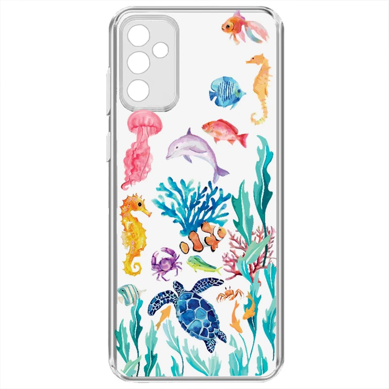 کاور طرح Ocean Eleman مناسب برای گوشی موبایل سامسونگ Galaxy A04