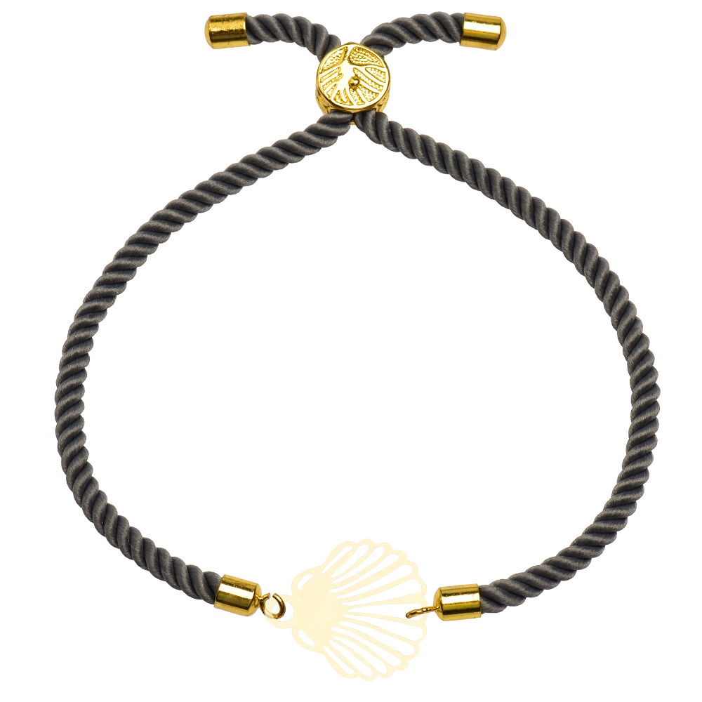 دستبند طلا 18 عیار زنانه کرابو طرح صدف مدل kr10013