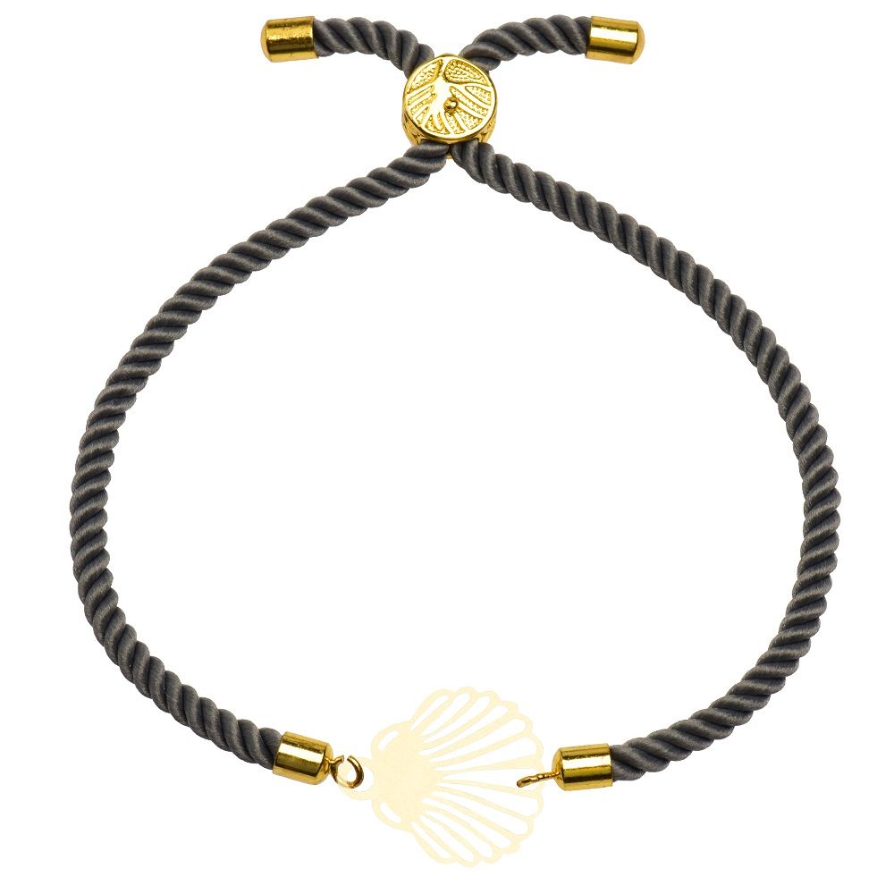 دستبند طلا 18 عیار زنانه کرابو طرح صدف مدل kr10013 -  - 1