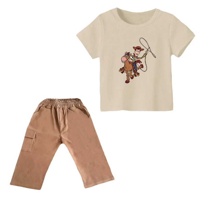 ست تی شرت و شلوارک پسرانه مدل داستان اسباب بازی کد ۵