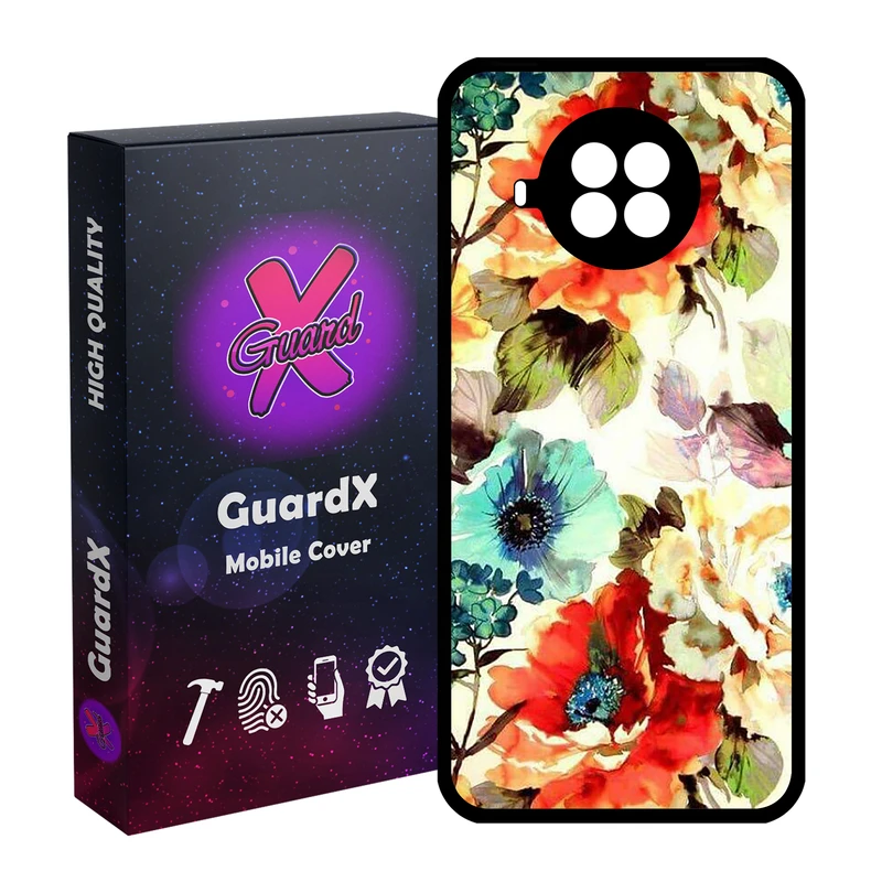 کاور گارد ایکس طرح گل مدل Glass10405 مناسب برای گوشی موبایل شیائومی Mi 10T Lite / Mi 10I 5G / Redmi NOTE 9 PRO 5G