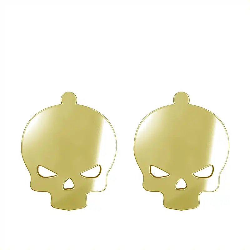گوشواره طلا 18 عیار زنانه مدوپد مدل جمجمه کد GA1-15679