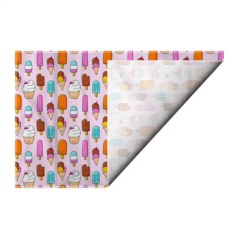 کاغذ کادو ترمه طراحان ایده مدل پترن بستنی های کیوت کد strm0215