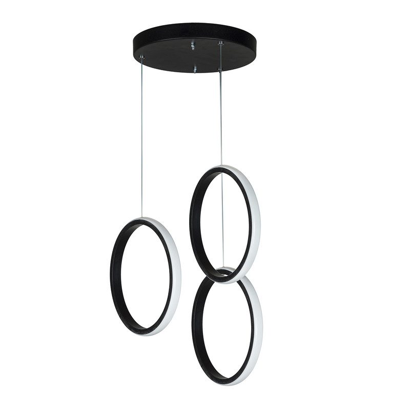 چراغ آویز سه شعله چشمه نور کد L6369-BK