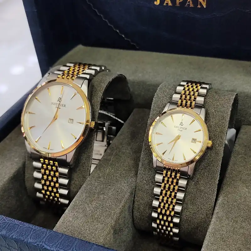 ست ساعت مچی عقربه ای زنانه و مردانه شوپیر مدل GL207A005