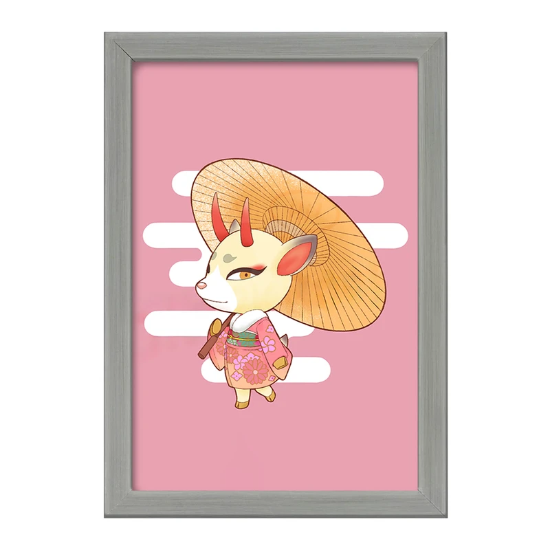 تابلو خندالو طرح بازی انیمال کراسینگ (Animal Crossing) کد 32644