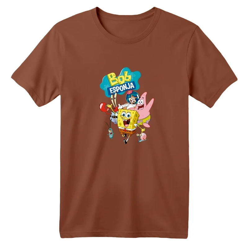 تی شرت آستین کوتاه بچگانه مدل باب اسفنجی کد 01