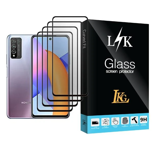 محافظ صفحه نمایش ال کا جی مدل LK Glass MIX004 مناسب برای گوشی موبایل آنر 10X Lite بسته چهار عددی