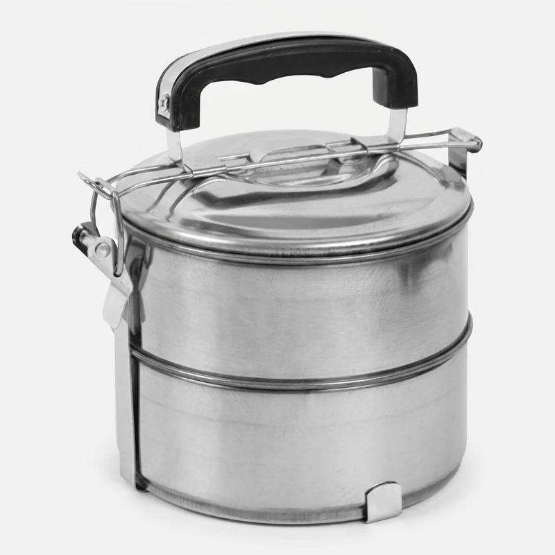 ظرف غذا مدل handle pot طرح دو طبقه قفل دار