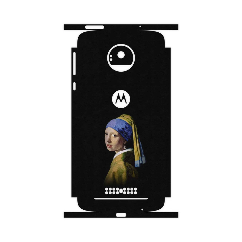 برچسب پوششی ماهوت مدل Girl with a Pearl Earring of Vermeer-FullSkin مناسب برای گوشی موبایل موتورولا Moto Z