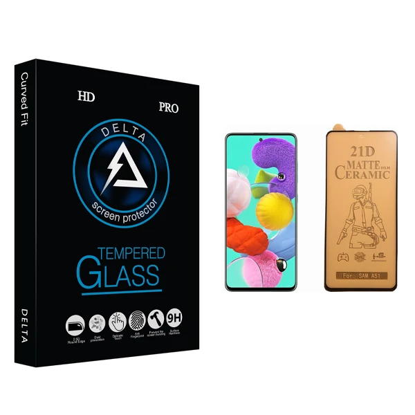 محافظ صفحه نمایش سرامیکی دلتا مدل HD مناسب برای گوشی موبایل سامسونگ Galaxy A51
