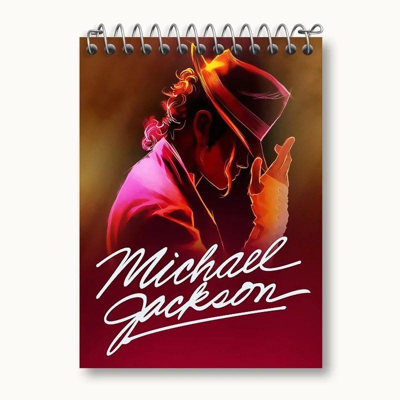 دفتر یادداشت 50 برگ خندالو مدل مایکل جکسون Michael Jackson کد 3282